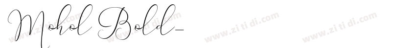 Mohol Bold字体转换